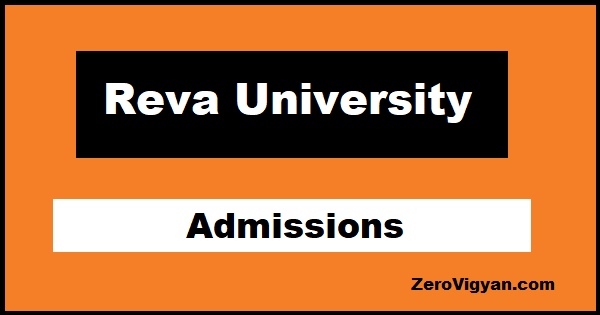 Reva University Admissions