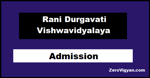 RDVV Jabalpur Admission 2021