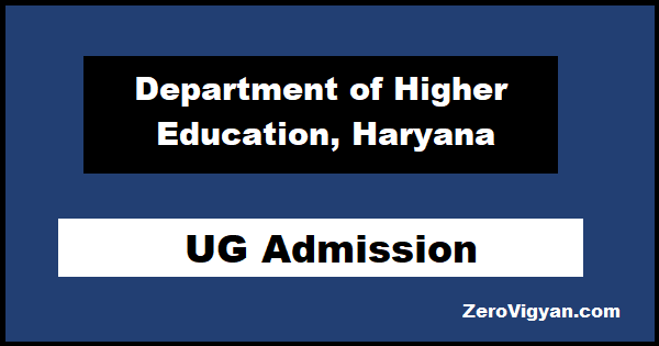 DHE Haryana UG Admission