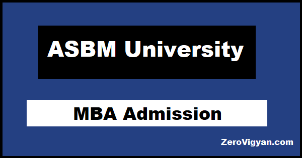 ASBM University MBA Admission