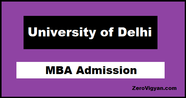 University of Delhi MBA Admission