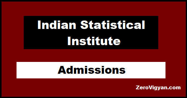 Indian Statistical Institute Admission