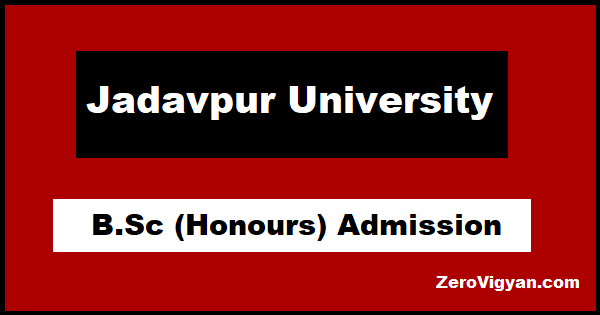 Jadavpur University B.Sc (Hons) Admission