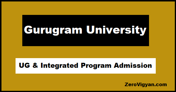 Gurugram University UG & Integrated Program Admission