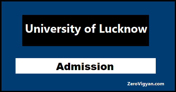 University of Lucknow Admission