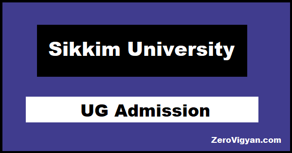 Sikkim University UG Admission