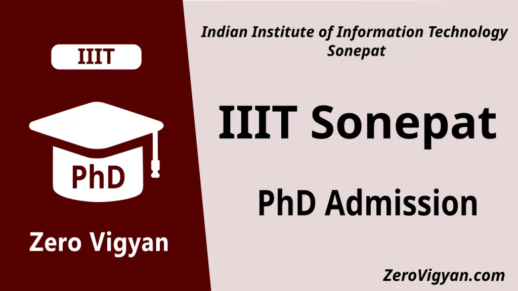 IIIT Sonepat PhD Admission