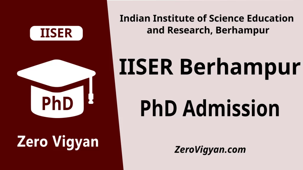 IISER Berhampur PhD Admission