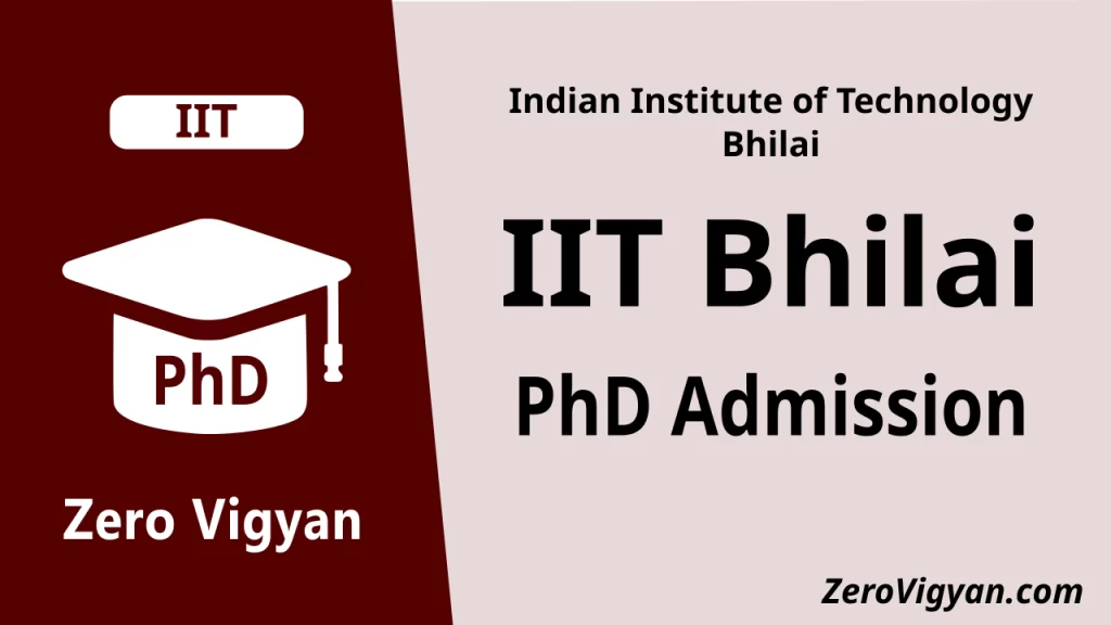 IIT Bhilai PhD Admission