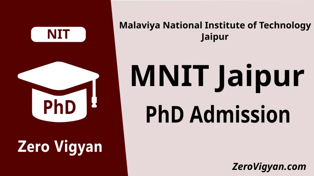 MNIT Jaipur PhD Admission