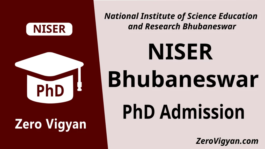 NISER Bhubaneswar PhD Admission