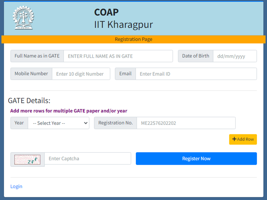 COAP 2023 Registration