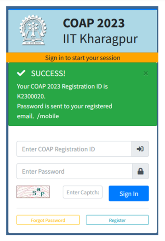 COAP Registration Step