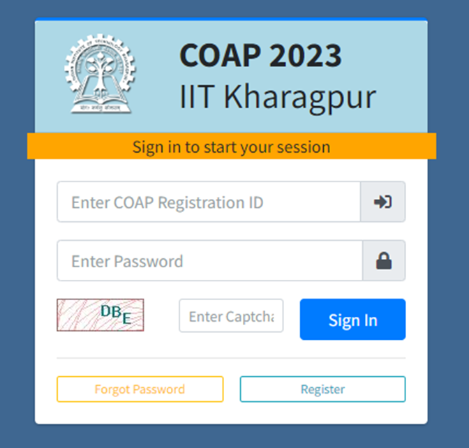 COAP 2023 Portal