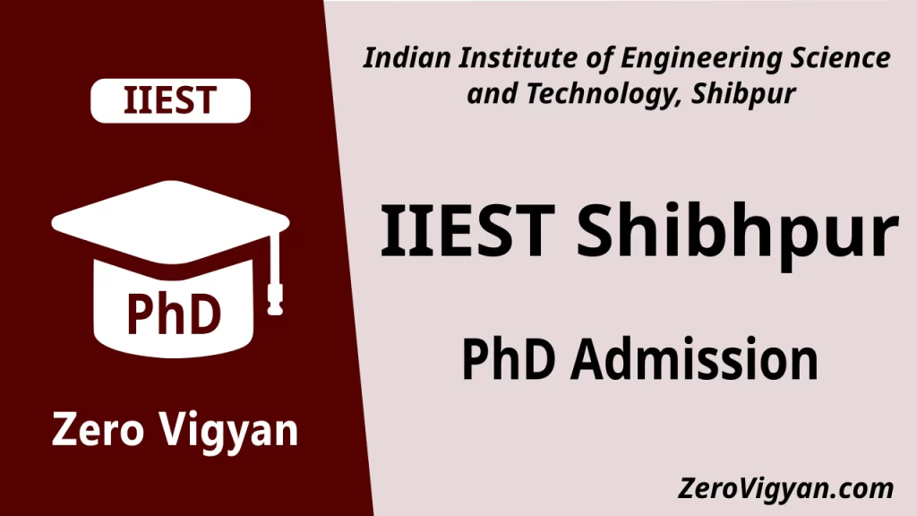 IIEST Shibpur PhD Admission