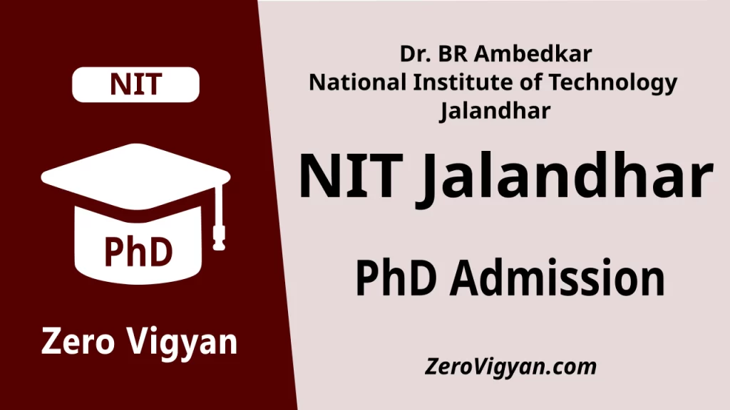 NIT Jalandhar PhD Admission