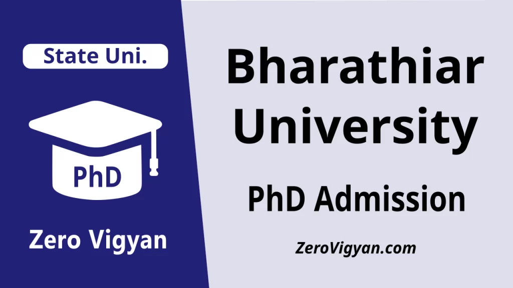 Bharathiar University PhD Admission