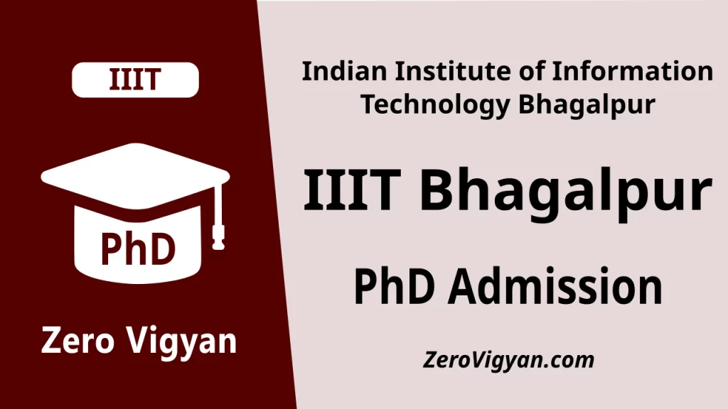 IIIT Bhagalpur PhD Admission