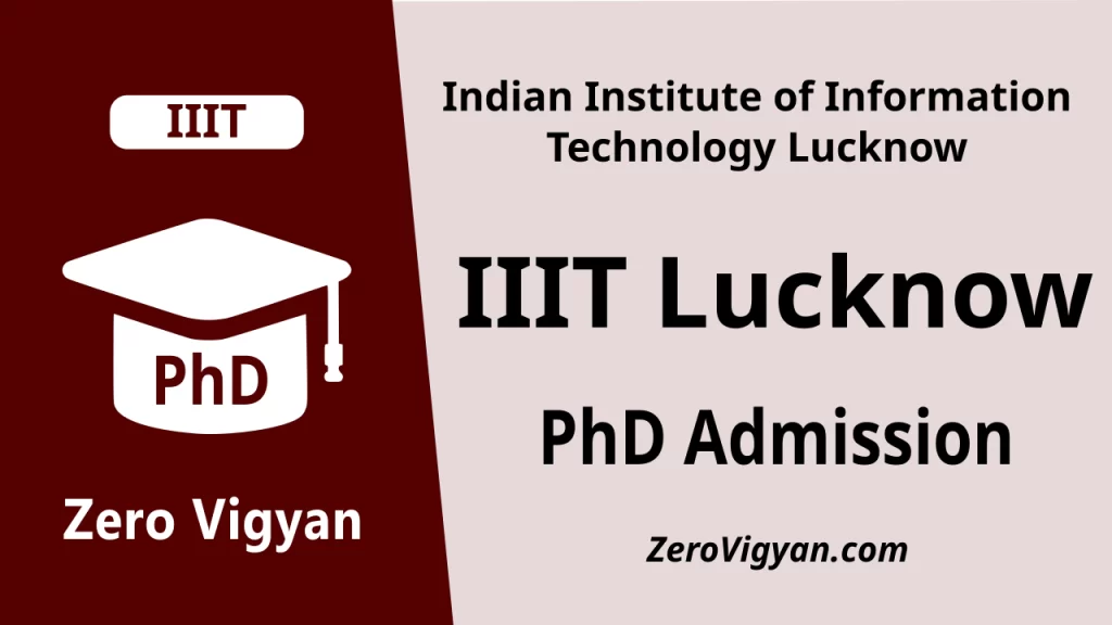 IIIT Lucknow PhD Admission