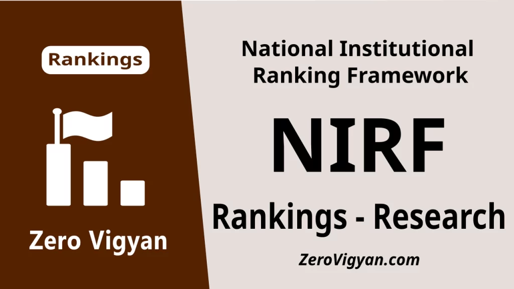 NIRF India Research Ranking