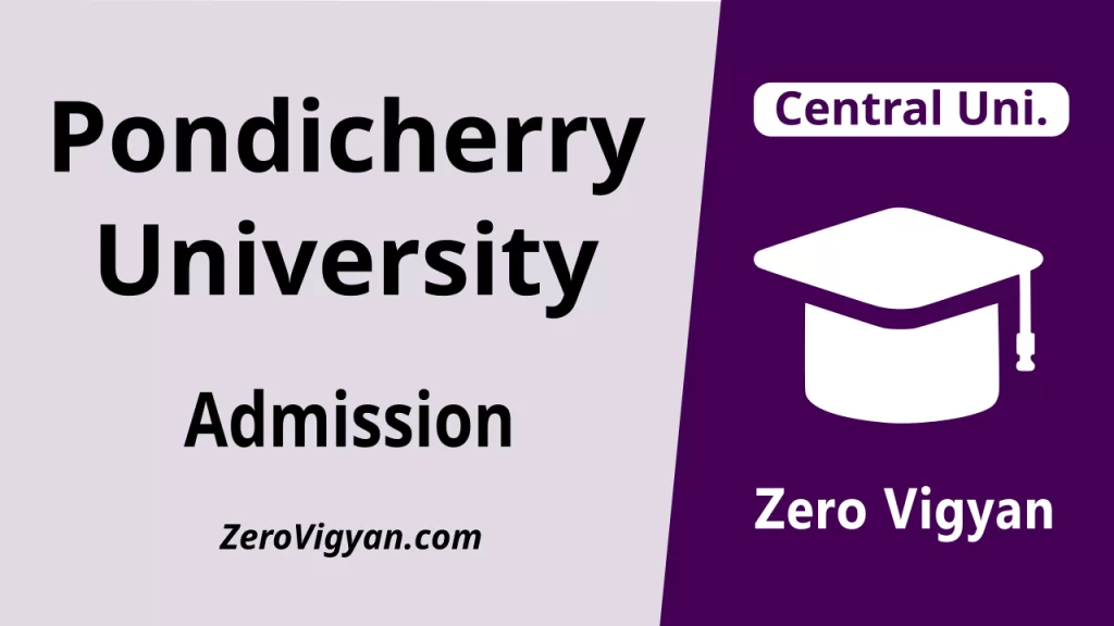 Pondicherry University Admission