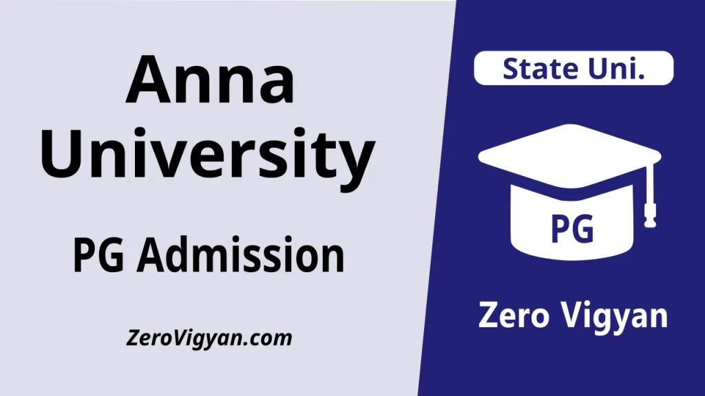 Anna University PG Admission