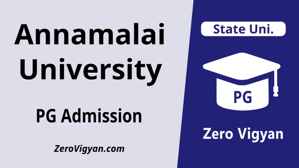 Annamalai University PG Admission