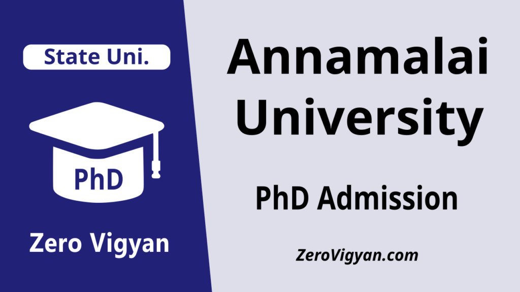 Annamalai University PhD Admission