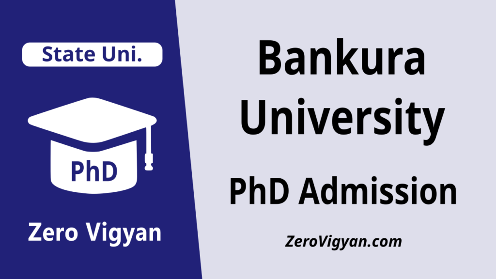 Bankura University PhD Admission