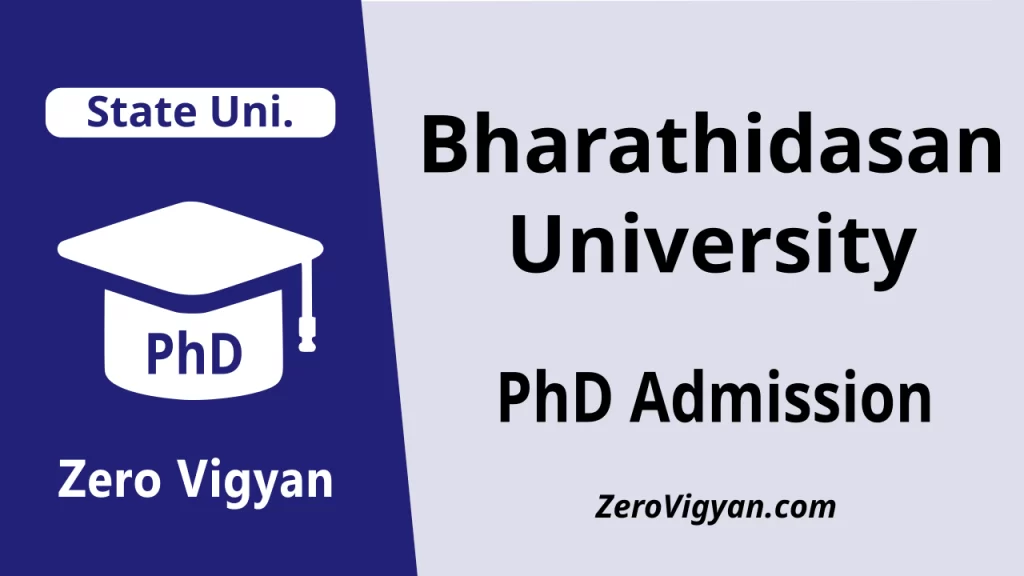 Bharathidasan University PhD Admission