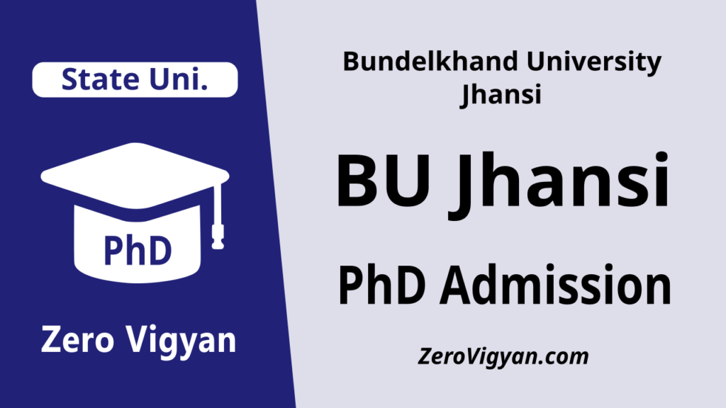 Bundelkhand University Jhansi PhD Admission