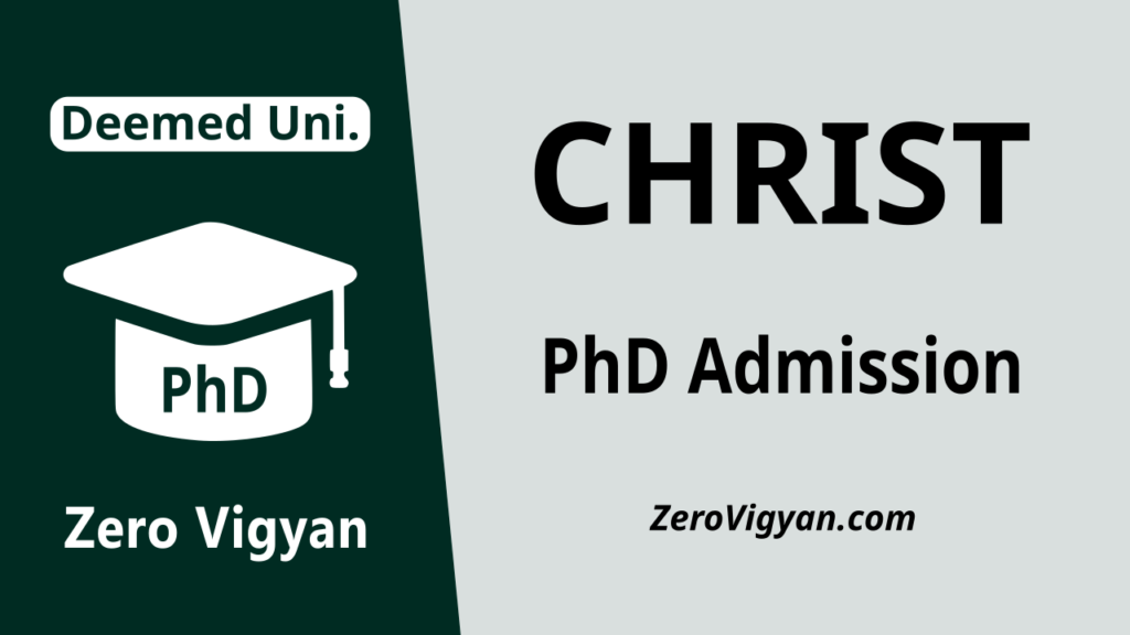 CHRIST PhD Admission