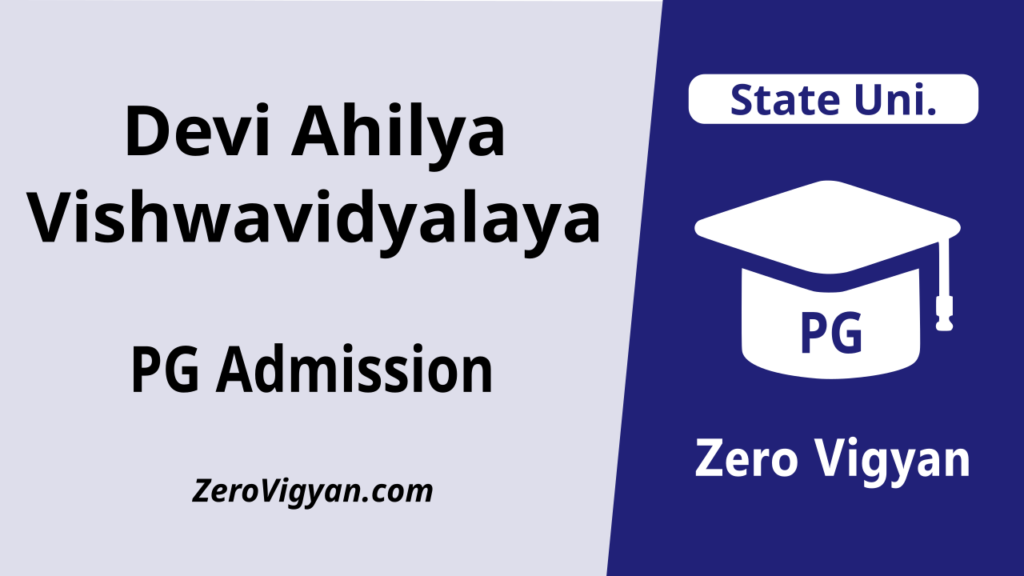 Devi Ahilya Vishwavidyalaya PG Admission