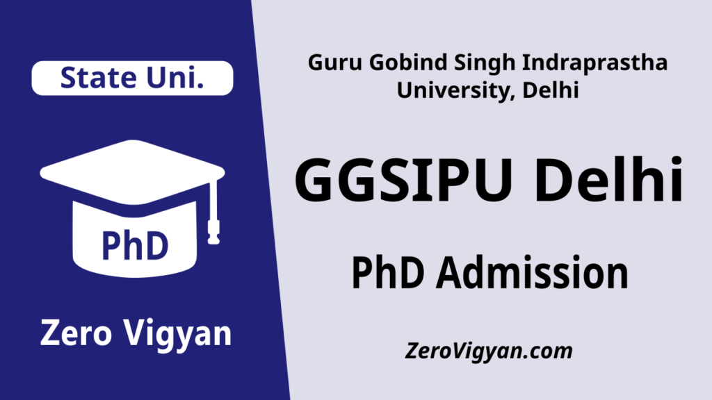 GGSIPU Delhi PhD Admission