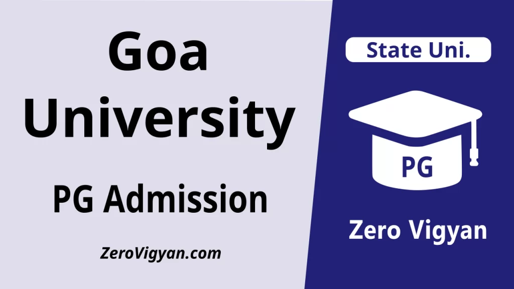 Goa University PG Admission