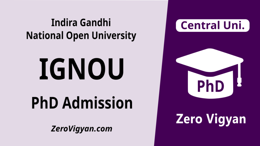 IGNOU PhD Admission