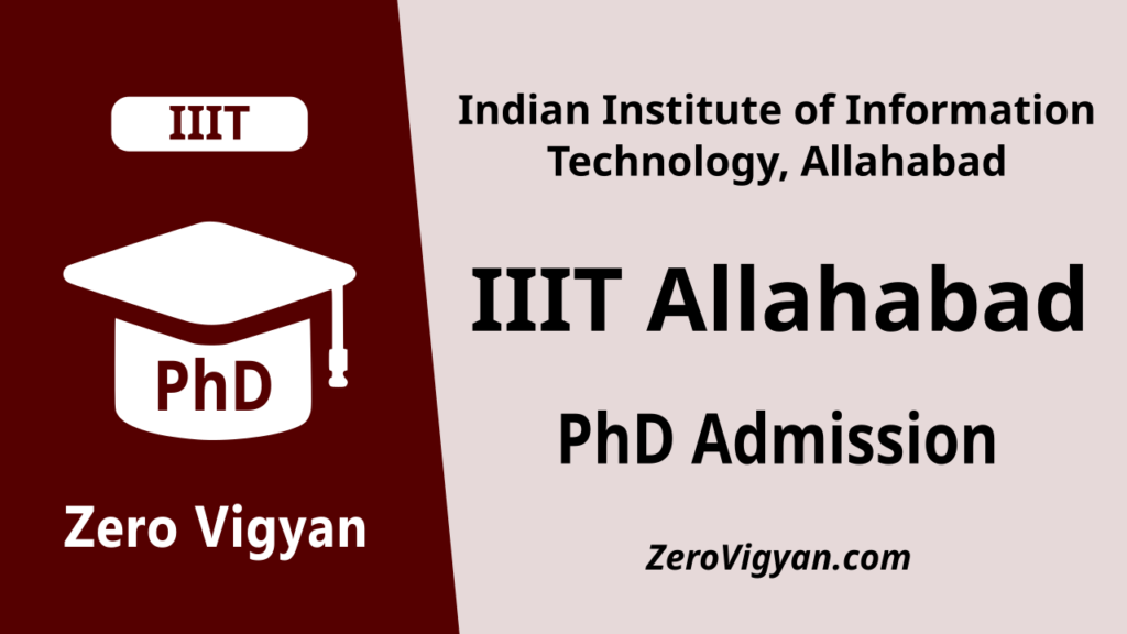 IIIT Allahabad PhD Admission
