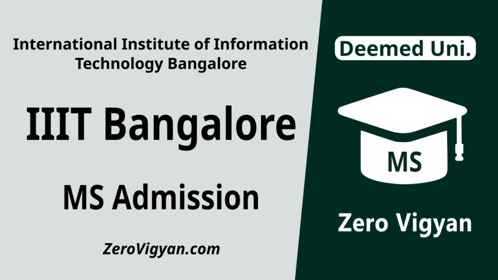 IIIT Bangalore MS Admission