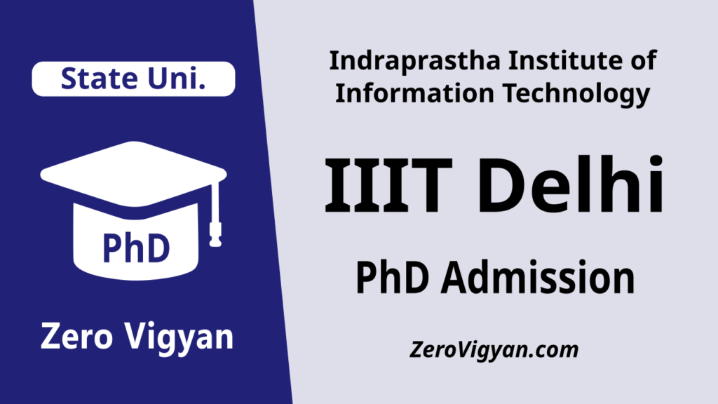 IIIT Delhi PhD Admission