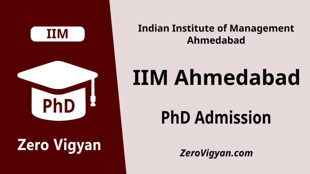 IIM Ahmedabad PhD Admission