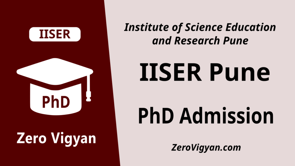 IISER Pune PhD Admission