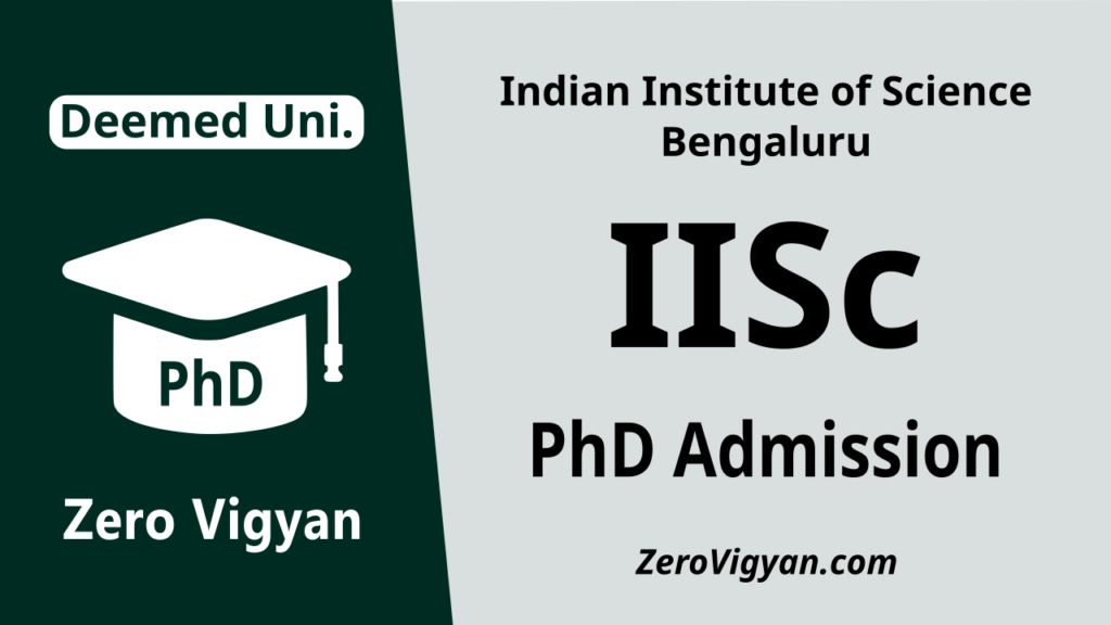 IISc PhD Admission