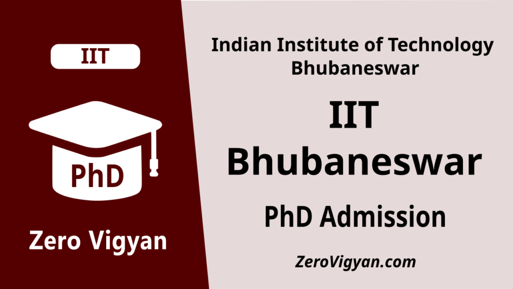 IIT Bhubaneswar PhD Admission