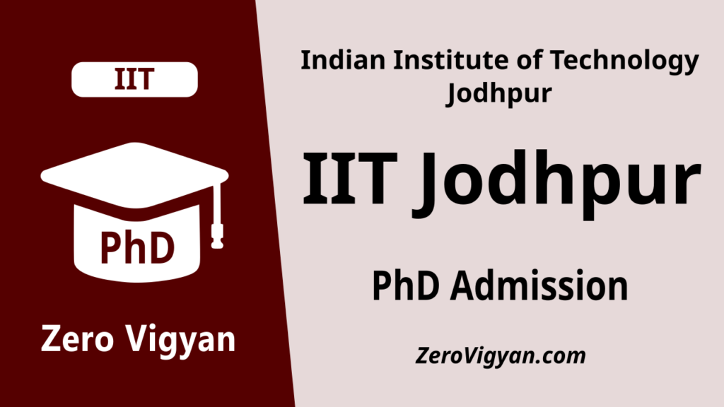 IIT Jodhpur PhD Admission