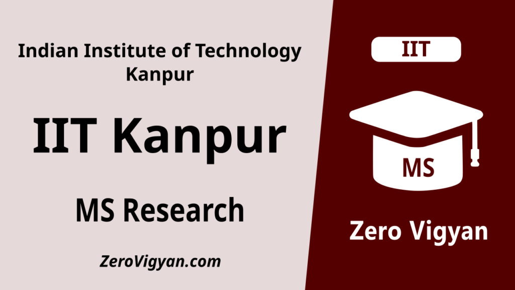 IIT Kanpur MS Research Admission