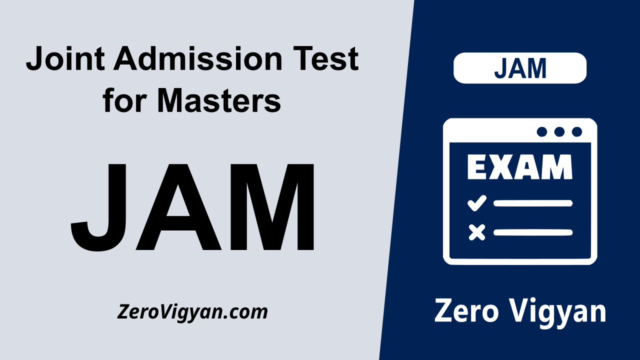 JAM - Joint Admission Test for Masters