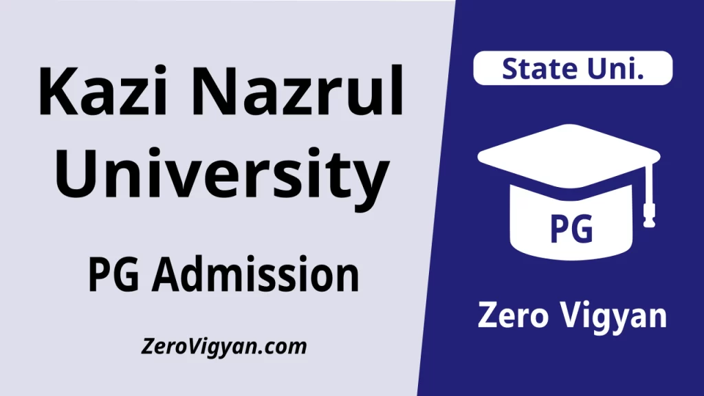 Kazi Nazrul University PG Admission