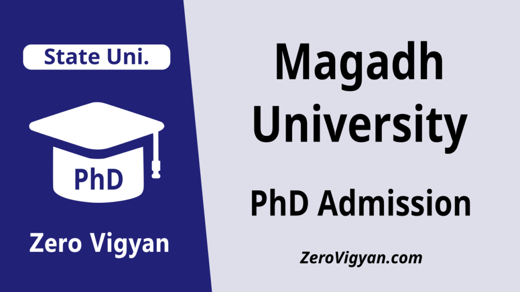 Magadh University PhD Admission