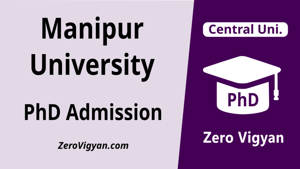 Manipur University PhD Admission