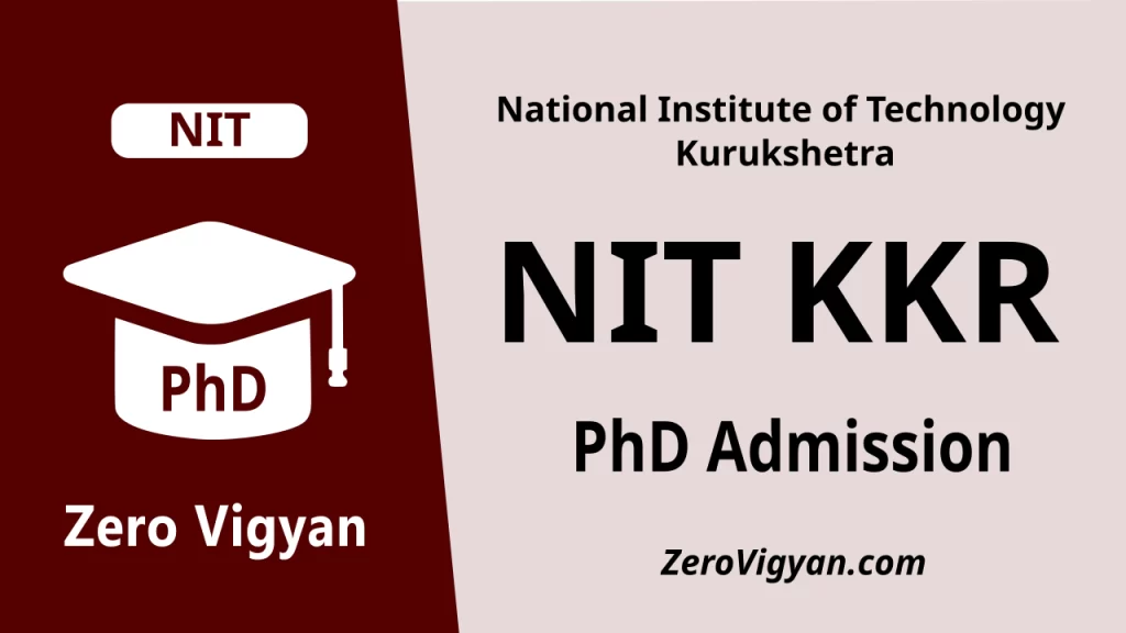 NIT Kurukshetra PhD Admission